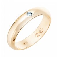 Обручальное кольцо R01-WED-00015-М12516 из красного золота, гладкое