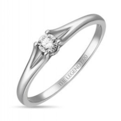 Помолвочное кольцо R01-SL06-015-G2-М12496 - Ювелирный бренд Московский ювелирный завод