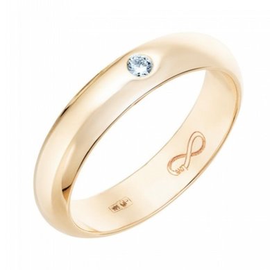 Обручальное кольцо R01-WED-00015-М12516 - Ювелирный бренд Московский ювелирный завод